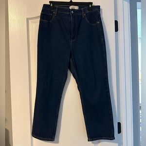Abercrombie & Fitch Ankle Straight Jeans - Dark Blue